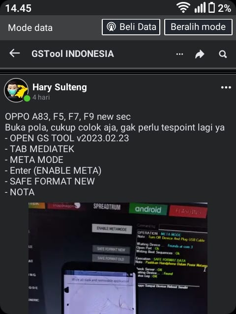 Cara Masuk Meta Oppo F5