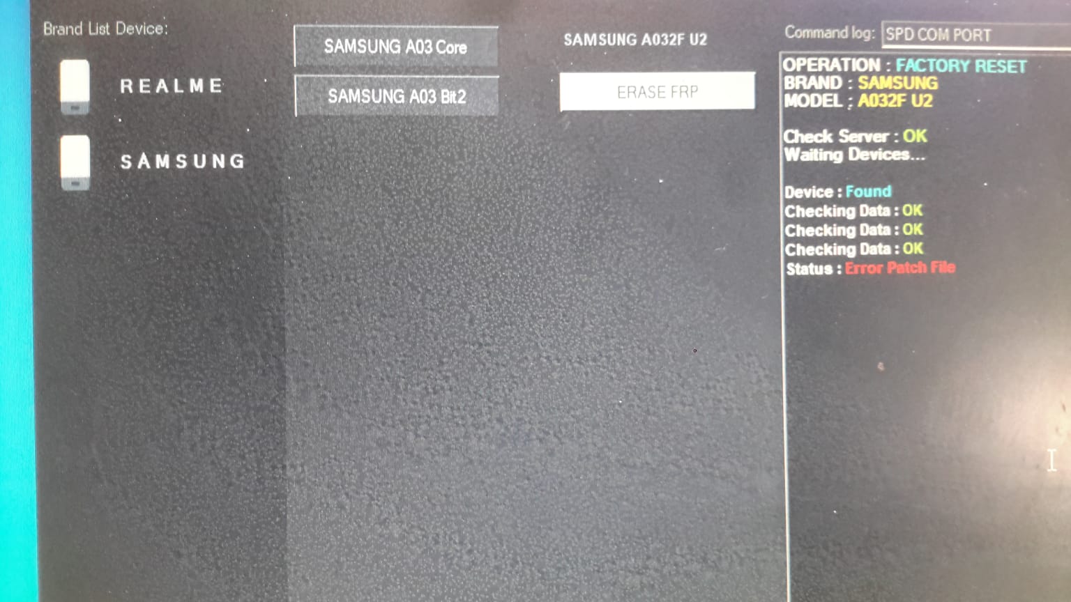 Samsung A03 Core Frp Gstool