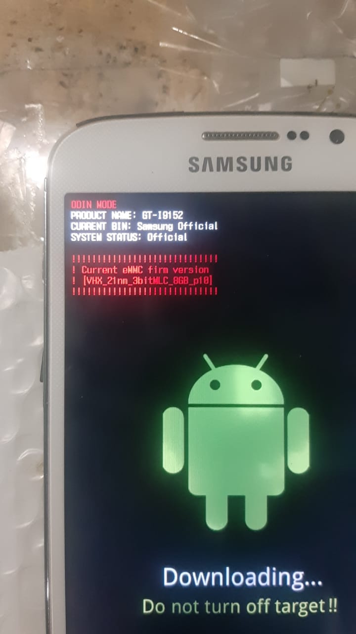 Samsung Mega i9512 Odin Mode