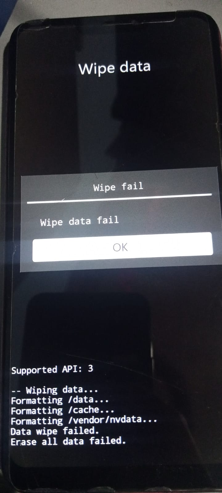 Vivo Y81 Failed