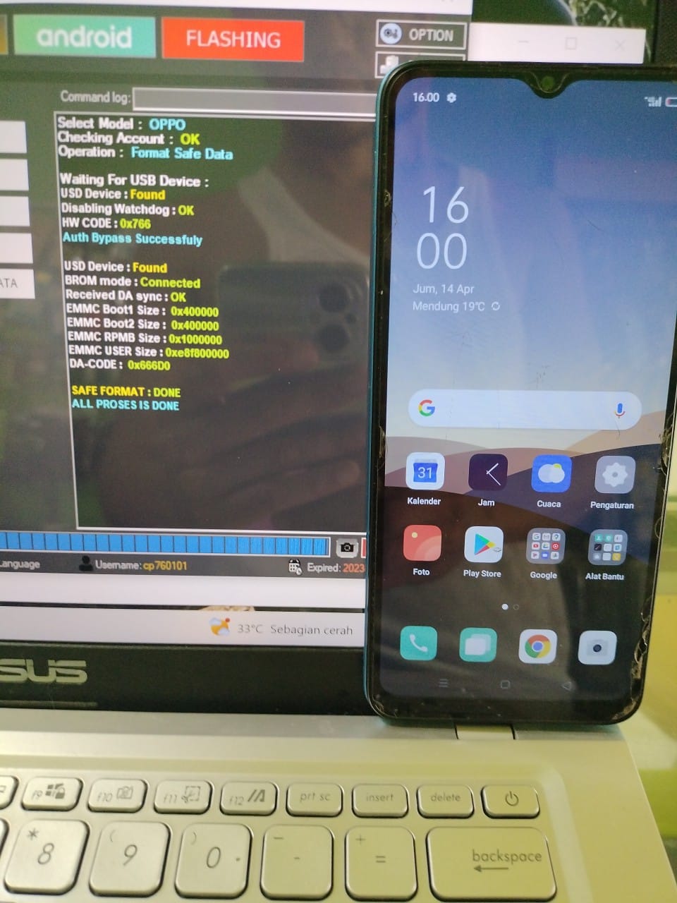 Pola Oppo A15s Refurbish