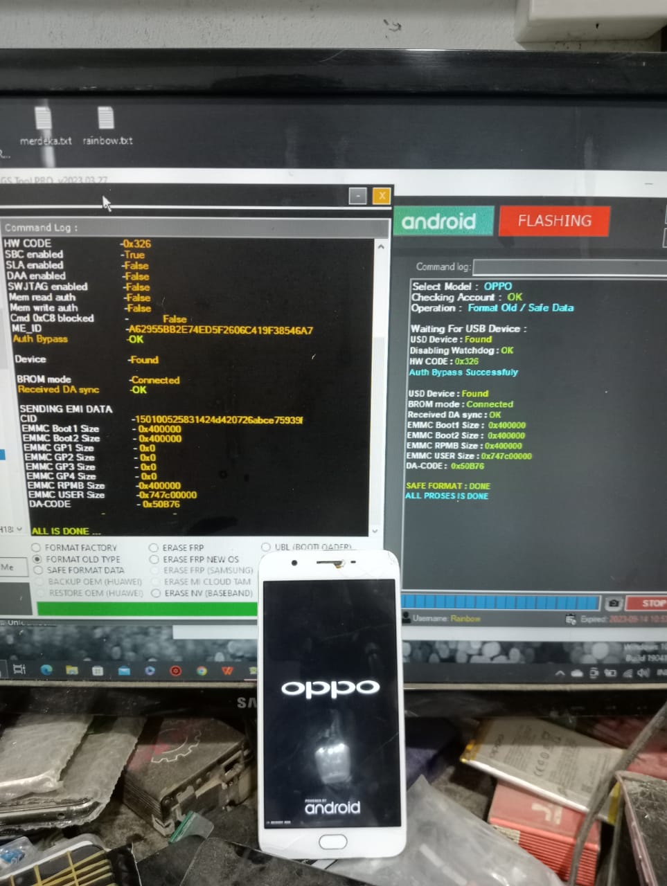 Oppo F1s Mode Recovery Setelah Reset Pola