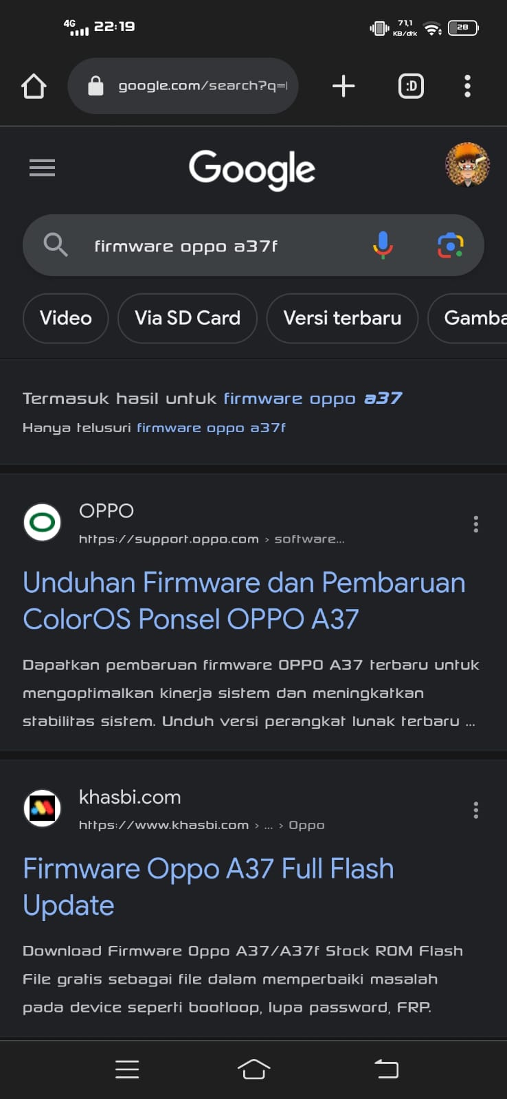 Firmware Oppo A37f